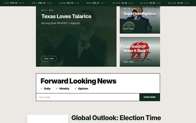 Adjacent: Editorial market research and newsletter archive.