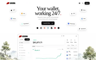 Ask Gina: Research-and-wallet assistant with an embedded product demonstration.