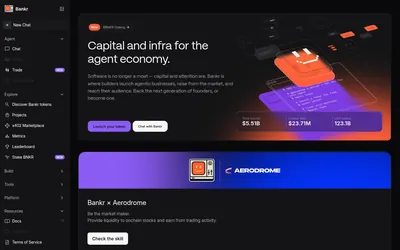 Bankr: Agent platform entry points for chat, trading and integrations.