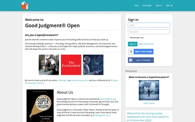 Good Judgment Open: Forecasting challenges and community question discovery.