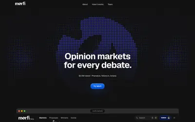 Morfi Markets — product overview