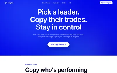 Polyfox — Pick a leader. Copy their trades. Stay in control