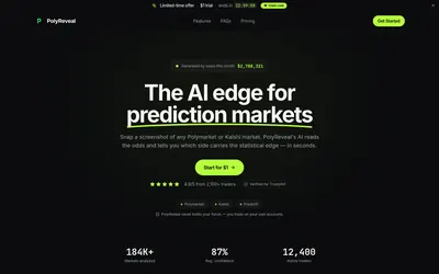 PolyReveal: Market screenshot-analysis product and entry point.