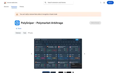 Polysniper — Chrome store listing and provider interface preview