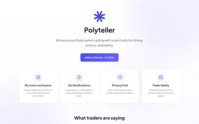 Polyteller: Browser-extension features and installation entry point.