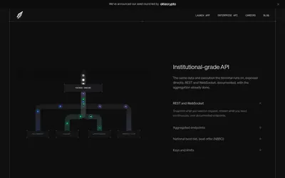 Kairos Trade: Institutional API transport and normalized-response features.