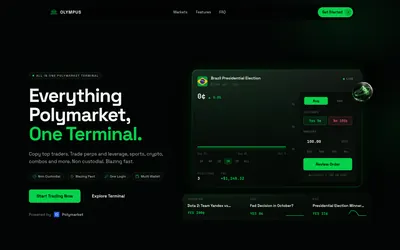 Olympus terminal overview and provider execution preview.