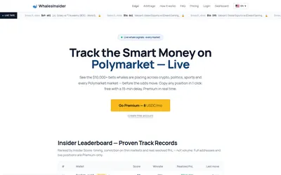 Whalesinsider — product overview