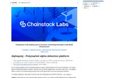 Alphapoly (Chainstack): Standalone related-market portfolio application overview.