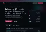 Bitquery Polymarket API: Polymarket GraphQL datasets and example response.