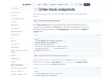 DepthFeed: Historical order-book query documentation.