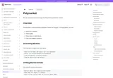 Bankr: Polymarket integration with example natural-language research commands.