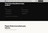 CopyTrail: Copy-order permissions and paper-to-live workflow.