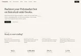 Marketlens: Historical-book and Python-backtesting product overview.