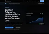 PolyBackTest: Historical Up/Down strategy research with a provider backtest example.