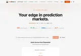 PolyMaster: Market URL input and research-tool entry points.