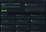 Polyrama: Cross-venue terminal with live event cards and market charts.