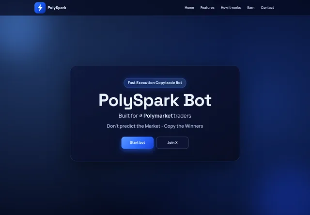 PolySpark: Telegram copy-trading bot and official launch entry point.