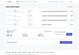 PolyTrace: Large-trade table with linked markets and wallet activity.