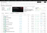 PredictionHero: Cross-venue market browser with search and category filters.
