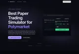 PredictMirror: Provider screenshot of the browser paper-trading panel.