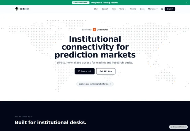 Oddpool: Institutional and self-service data access overview.