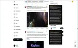 Jaeger: Official store demo: Polymarket context alongside a Twitter/X post.