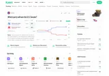 Kalshi public market board, price chart and upcoming events.