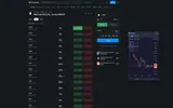 Official store demo: floating PolyChart candle panel on an event page.