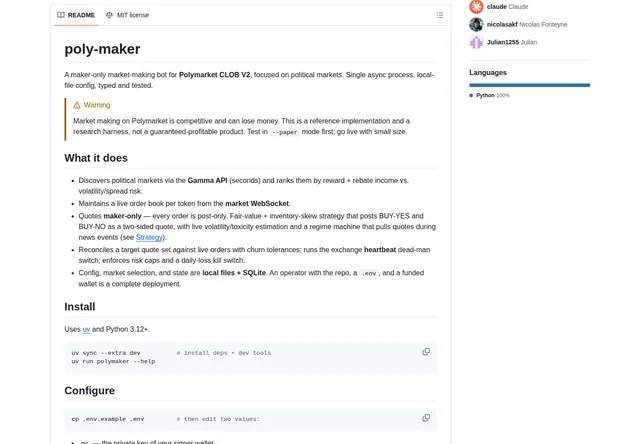 poly-maker: Maker-only engine features and prerequisites.