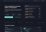 PolyAlertHub: Market-monitoring overview and a preview of the live signal feed.