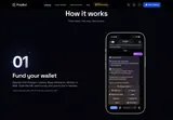 Polybot: Funding step and Telegram interface preview.