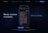 Polybot: Telegram trading interface preview on the official product page.