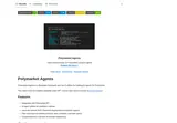 Polymarket Agents (GitHub): Agent framework and modular research features.