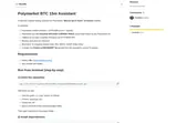 Polymarket BTC 15m Assistant: BTC round monitor, price sources and indicators.