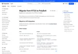 Polymarket RTDS: RTDS-to-PolyBolt migration and topic changes.