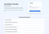 PolyPulse: Provider preview of the local API-key settings.