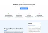 PolyPulse: Extension overview and provider preview of an AI market summary.