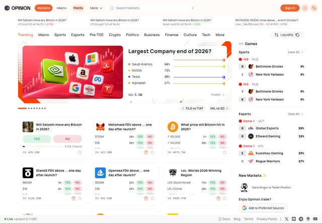 Opinion — product overview