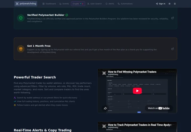 Polywatchdog — Verified Polymarket Builder
