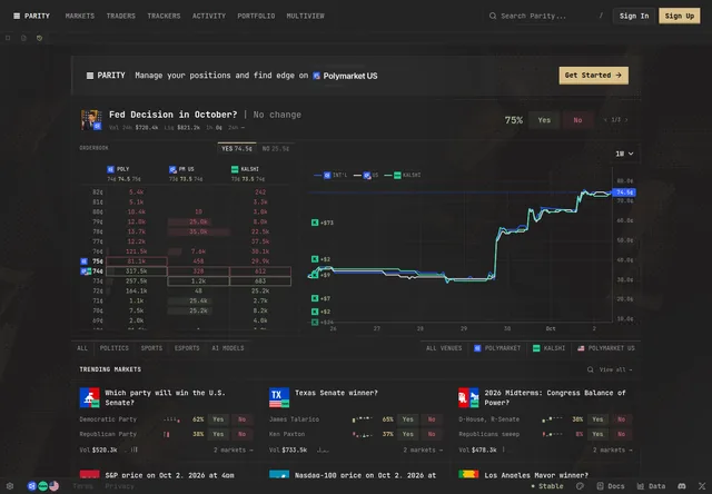 Predict Parity — product overview
