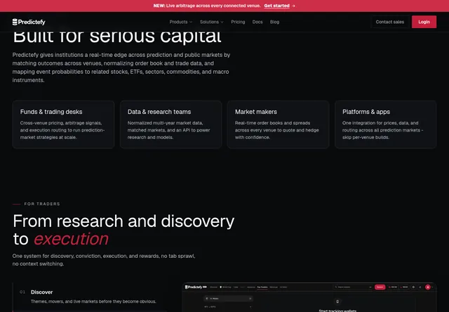 Predictefy — Built for serious capital