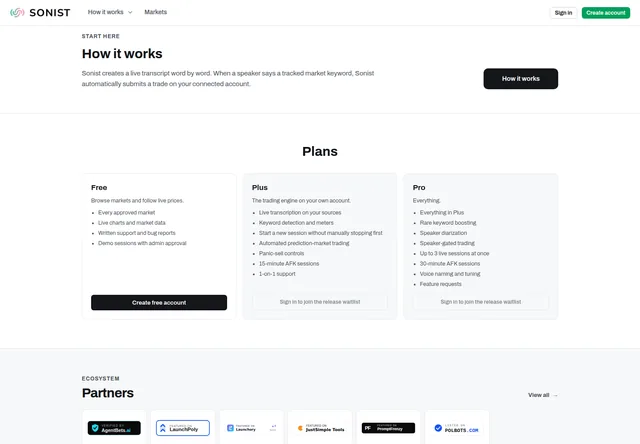 Sonist — How it works