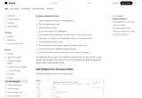 Dune: Official guide: adding a chart from the query editor.