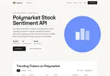 Adanos Market Sentiment API: Polymarket stock-sentiment API and ticker-discovery entry point.
