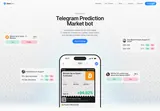 Sides Bot: Provider illustration of the Telegram bot and outcome-trading interface.