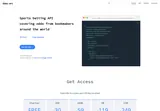 The Odds API: Odds API introduction, response example and plan entry points.