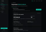 Convexly: Public-wallet snapshot with realized-position count and profit concentration.